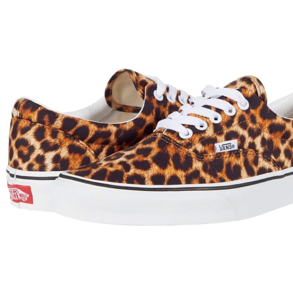 Vans Era Leopard Black/True white Cheetah/Animal Print Lace Up Sneaker Shoe